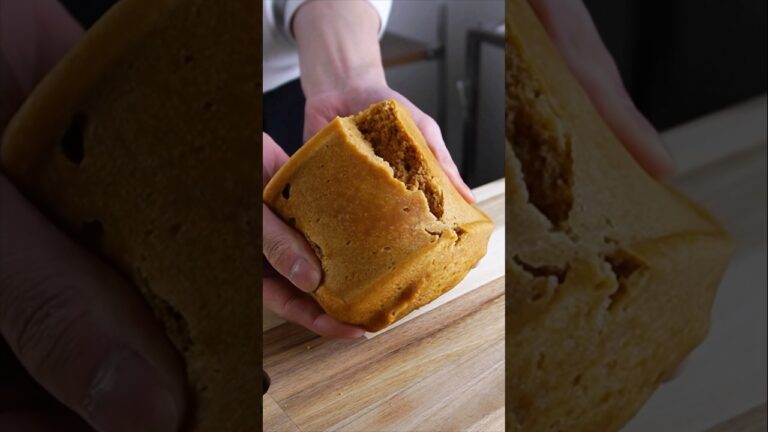 材料4つ！レンジできな粉蒸しパン作り方！ #food