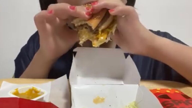 【ASMR】ビッグマックとスパイシーベーコンパイを食べる🍔🔥🥓🥧【eating sounds】