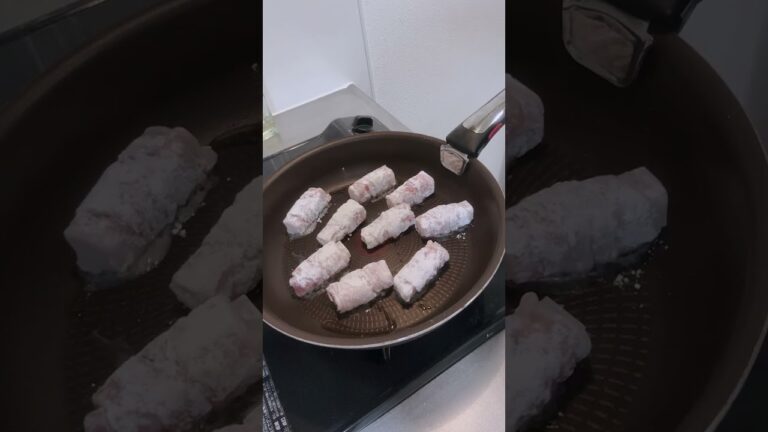 【あまった餅で】肉巻き餅の作り方 | 時短・節約レシピ#shorts