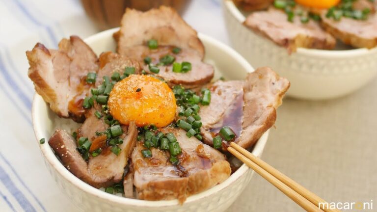 厚切り肉をどどん！ しっとり コク旨 煮豚 丼 のレシピ 作り方