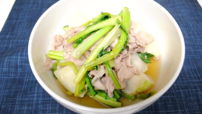 簡単！かぶと豚バラのさっと煮