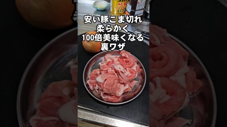 安い豚こま切れ肉が100倍美味くなるすげぇ裏ワザ！究極の豚丼作り方 簡単 丼 節約レシピ ライフハック