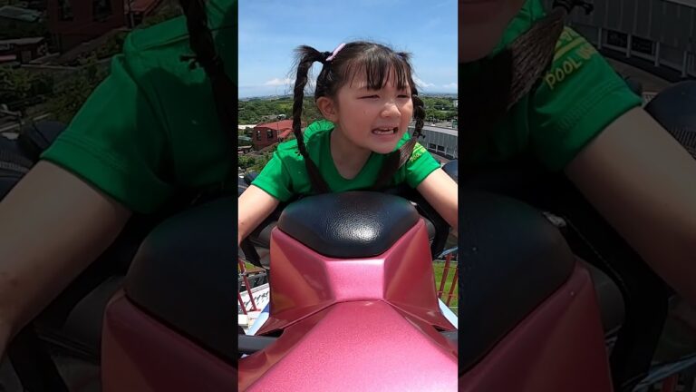 まりちゃんジェットコースターでの失神シーン！ - はねまりチャンネル