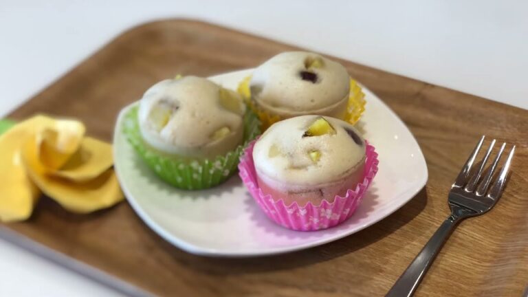 米粉でもちもち さつまいも蒸しぱん