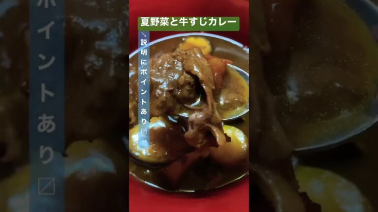圧力鍋で超時短！夏野菜とホロホロ牛すじカレー #shorts