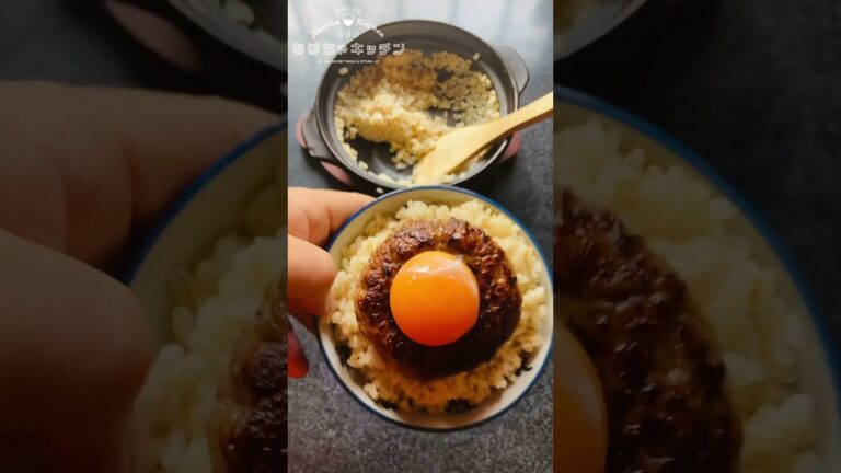 もち麦ご飯で【飯テロ】ご馳走デブ #shorts