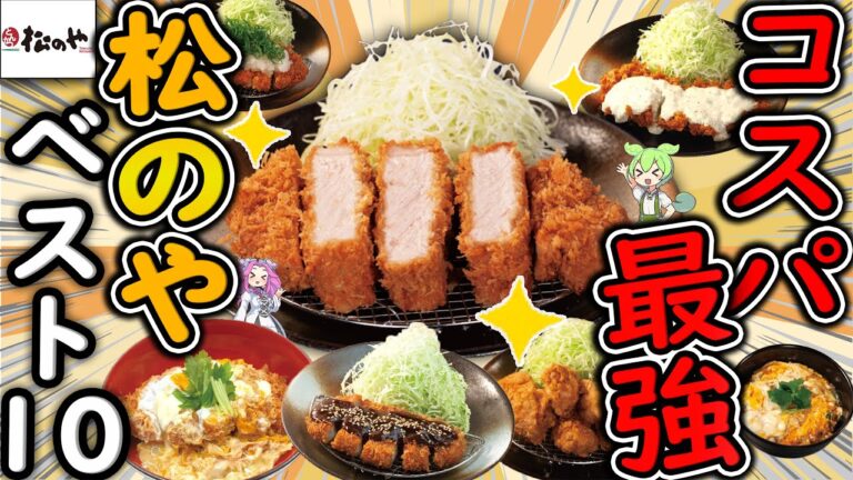 【松のや】おすすめ大人気メニューベスト10！2025年今一番旨いとんかつ定食・カツ丼はどれ！？【ずんだもん解説】