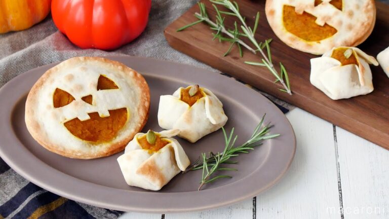 【パンプキンパイ】餃子の皮で簡単に！ハロウィンパーティーにおすすめ♪｜macaroni（マカロニ）