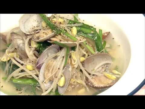ラクうまゴハン「春のあさりとニラもやしの塩スープ」
