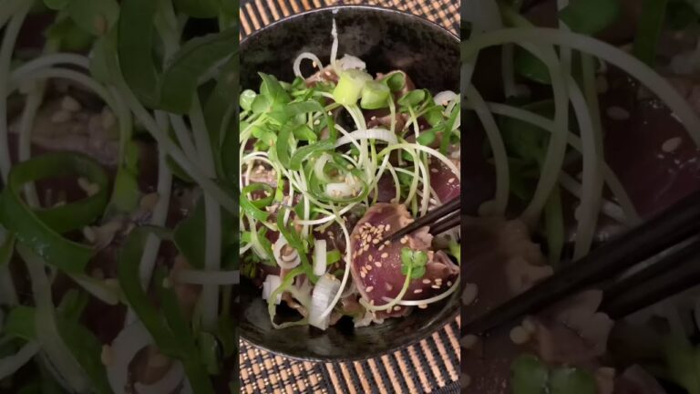 鰹のたたきの漬丼　Marinated Skipjack Tuna Don #shorts