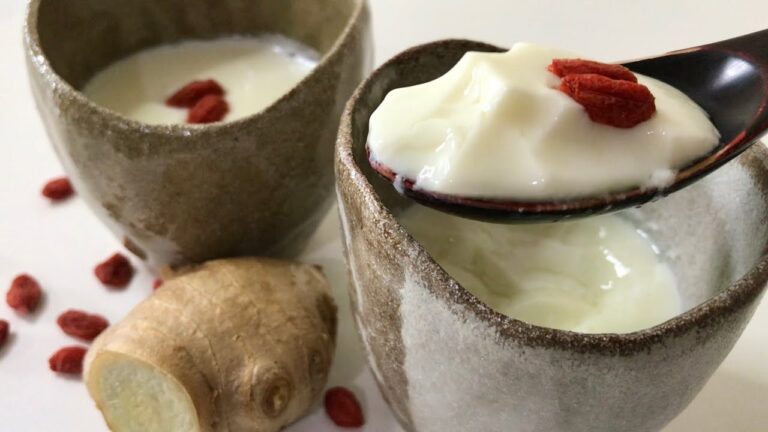 【中華デザート】あら不思議！ ゼラチンも寒天も使わずできちゃう 生姜ミルクプリンの作り方　No Gelatin No Agar Agar, Magic Ginger Milk Pudding