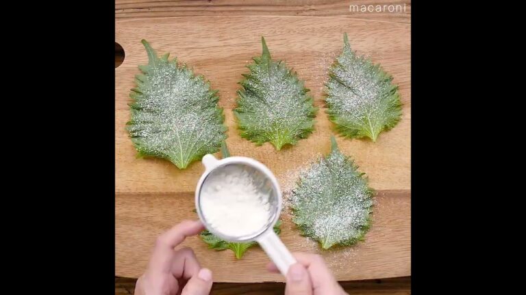 【大葉の天ぷら】サクサク食感！ #大葉 #天ぷら #レシピ