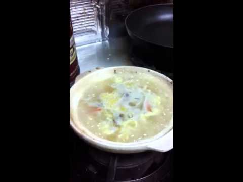 締めのグツグツ雑炊