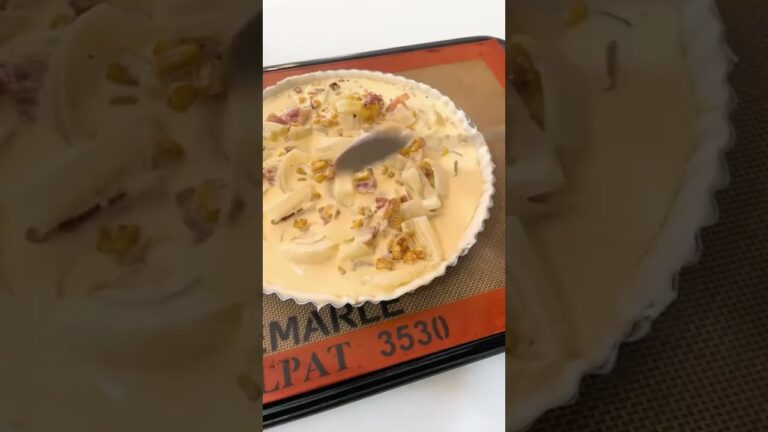 【冷めてもおいしい！バターコーンキッシュ】