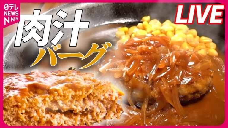 【ハンバーグまとめ】町で人気の地元グルメ/  肉汁あふれるハンバーグ/  デミグラスソースが自慢の老舗洋食店 など（日テレNEWS LIVE）