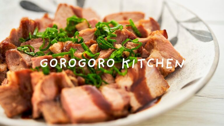 SUB/漬けて焼いたら出来上がり！ 超簡単に作れる、絶品豚チャーシュー レシピ/お酒のおつまみにも最適♪ / roasted pork loin recipe | GOROGORO KITCHEN