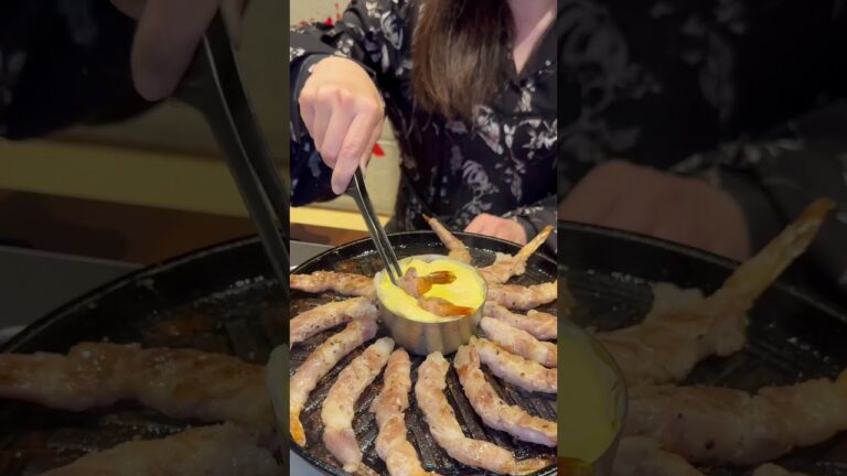 茨城グルメ【期間限定！破格のエビロールサムギョプサル1人前550円】つくば 日立　焼肉とスンドゥブチェゴ