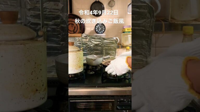 栗ご飯　#ご飯 #ご飯料理 #ごはん #秋 #栗ご飯 #shorts #tokyo #japanese