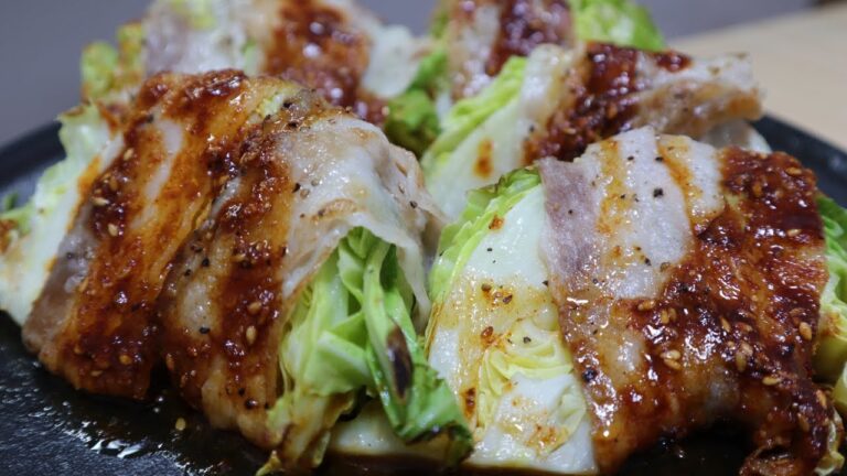 【絶品】豚バラ巻きキャベツ