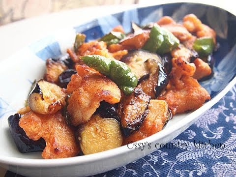 鶏むね肉と夏野菜の揚げ焼き