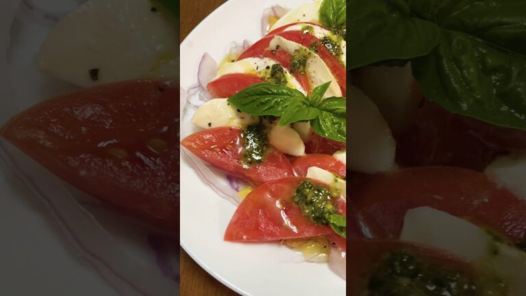 トマトが美味しい季節の【カプレーゼ🍅】 #チャンネル登録お願いします #料理チャンネル #料理動画 #cooking #cookingchannel #夕飯 #トマト #カプレーゼ #イタリアン