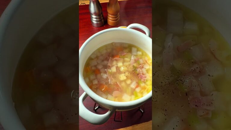 野菜スープ時々ほうれん草【ASMR】 #shorts