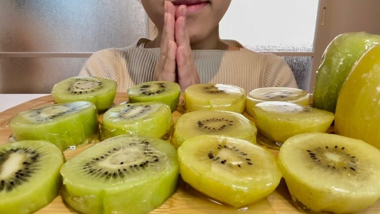 【ASMR】閲覧注意 キウイ飴【咀嚼音/Mukbang/Eating Sounds】