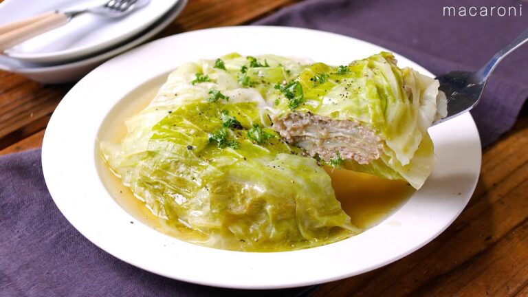 【キャベツのミルフィーユ】重ねるだけで簡単！鍋ひとつで作れる♪