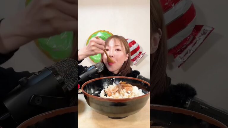 ASMR 海鮮漬け丼🐟食べてみた😋【#咀嚼音/#Mukbang/#Eating Sound/#Eating Movideo】#asmrsounds #asmrvideo