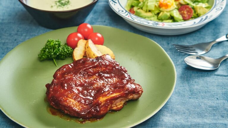 中までふっくら！鶏肉のBBQソース焼き