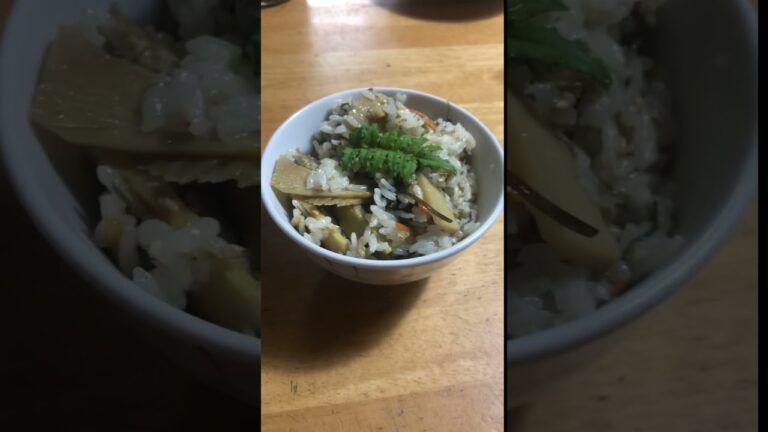 たけのこ ご飯を食べました。