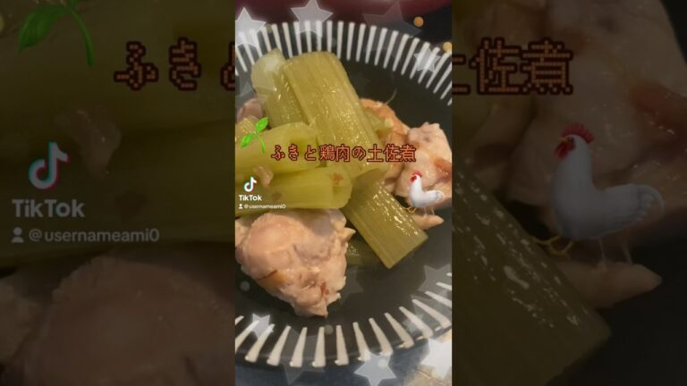 てきとー簡単煮物 #food #ふきの煮物 #煮物レシピ #簡単レシピ #料理動画 #土佐煮