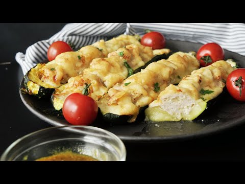 【カレー味】ズッキーニのスパイシーボート