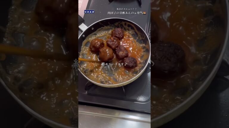 【お弁当屋】甘酸っぱさが癖になる!!子供にも人気❗️肉団子の甘酢あんのぉ弁当🍱 #short