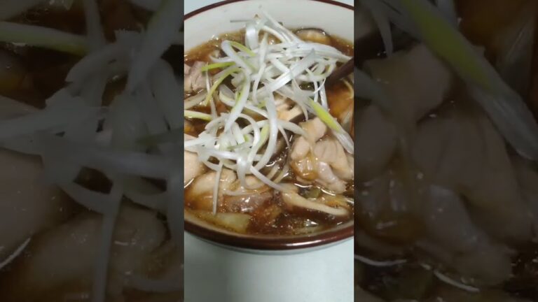 だしから作る、かしわそば（調理時間30分）