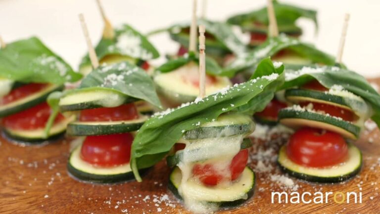 ズッキーニも挟んで！「ひとくちチーズ焼き野菜」の作り方