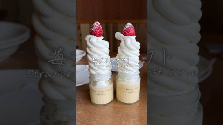 【とっても可愛いプリンソフトが人気のお店🍦】タワー型のソフトクリームととろとろなプリンが絶品！#愛知グルメ#BIGSMILE