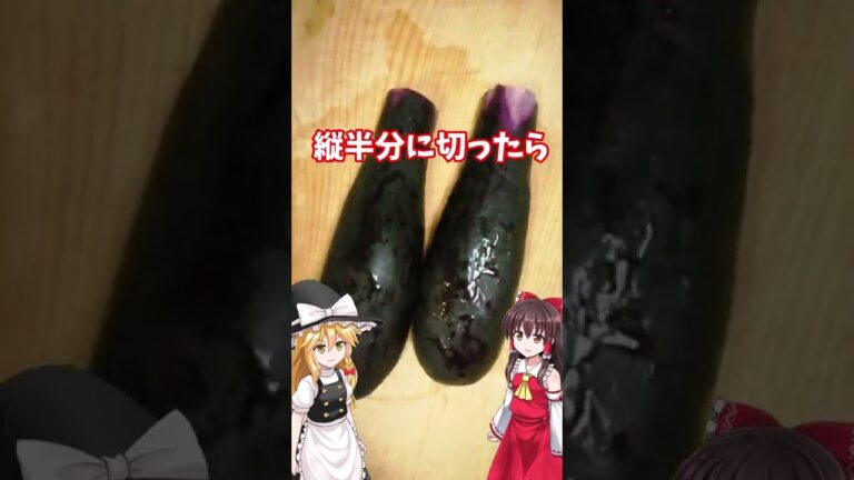 ナス餃子！餃子の餡が余ったら、これ作って！【ゆっくり料理】#Shorts