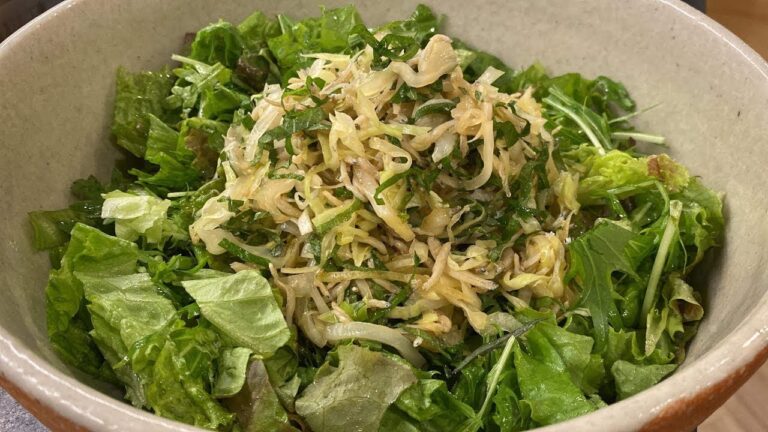 しらすとキャベツの自家製ポン酢和えサラダ【365日サラダ記念日85皿目】