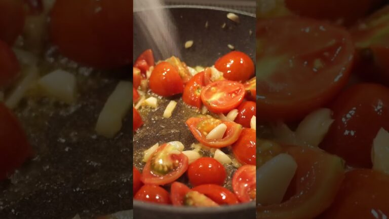 バジルとトマトパスタ｜TOMATO BASIL PASTA #shorts #料理 #japan #cooking #countryside #food #田舎暮らし #自炊