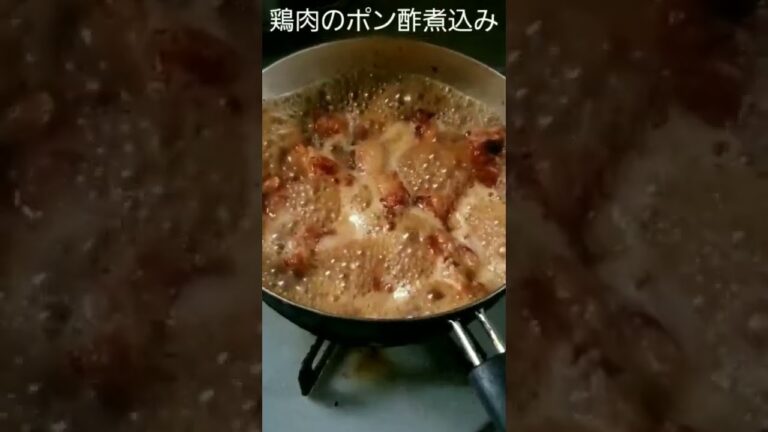 鶏肉をポン酢で煮てるだけ #shorts