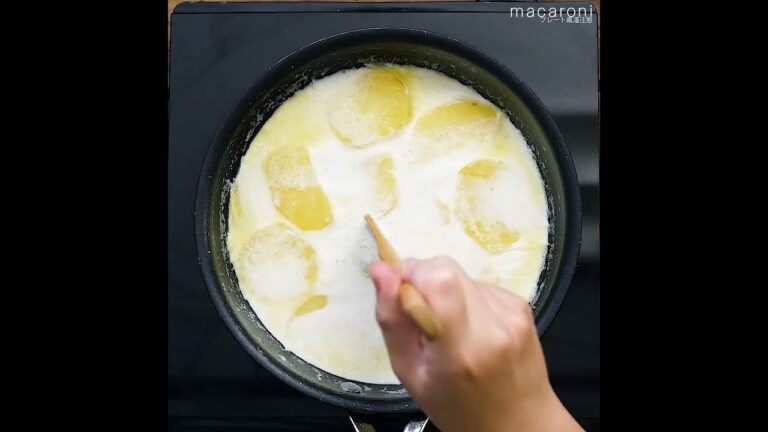 【じゃがいもだけでおいしい。】フライパンで簡単ポテトミルクグラタン！#ジャガイモ #グラタン #フライパン