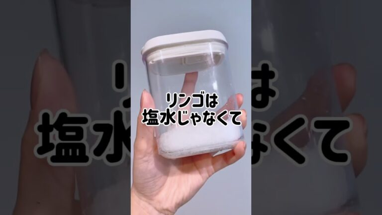 【母の知恵】りんごはこうするといいらしい！4選#りんご #リンゴ #apple #簡単レシピ