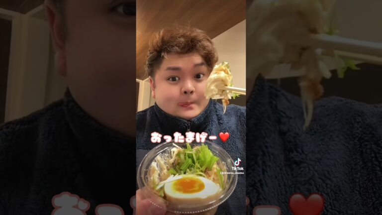 和風ポテトサラダを食べる👶🏻🥔 #mukbang #もっぱん #大食い