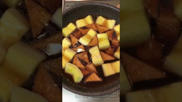 厚揚げ＆冬瓜の煮物【簡単おつまみ】 #shorts