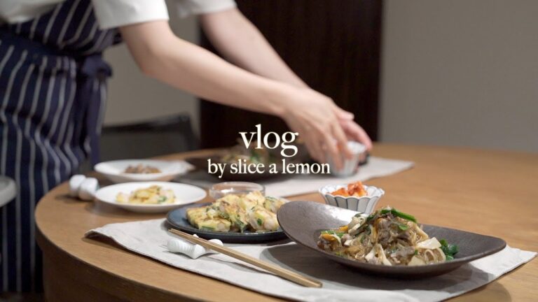 シンプルでおいしい朝食/夫が喜ぶ夜ごはん/家族三人暮らし/料理vlog