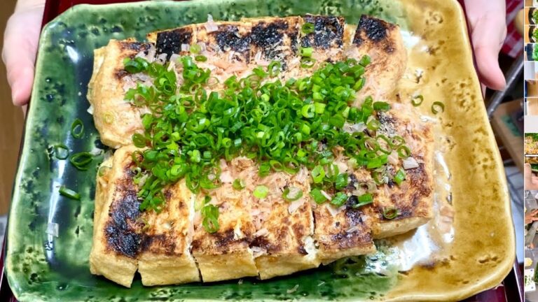 【まさこ飯122】《油揚げねぎ味噌はさみ焼き》油揚げのサクサクがたまらない〜‼️味噌とねぎが焼けた香りも食欲そそります‼️ごはんに合う〜❤️そして超簡単‼️