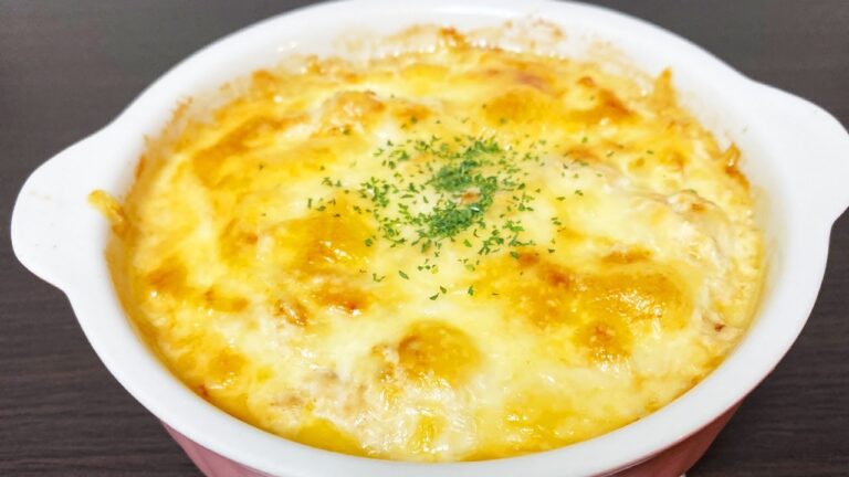 【豆腐グラタン】包丁不要！計量不要！で簡単、あっという間に豆腐グラタンが完成！パパっと出来ます！悪魔的な旨さ【時短料理研究あいこチャンネル】