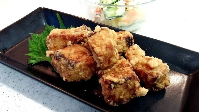 【簡単家低料理】ブリの唐揚げ！外はサクサク中はジューシー！パパが釣ってきた魚を調理！ お弁当にもぴったり