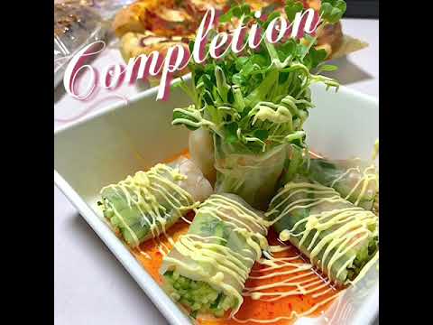 神乾市場店 #お料理レシピ「 きゅうりシャキシャキ！えびの生春巻」(FRESH SPRING ROLLS OF SHRIMP & CRISPY CUCUMBER) #recipe
